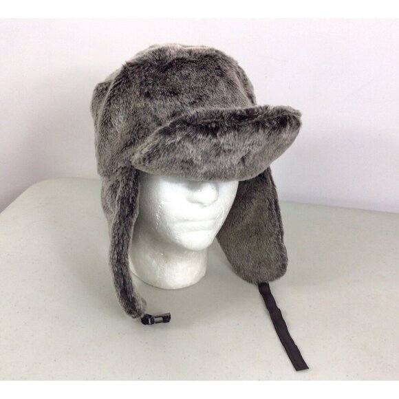 Dorfman Pacific Trapper Hat Faux Fur Ear Flaps Mens Large - Picture 2 of 4